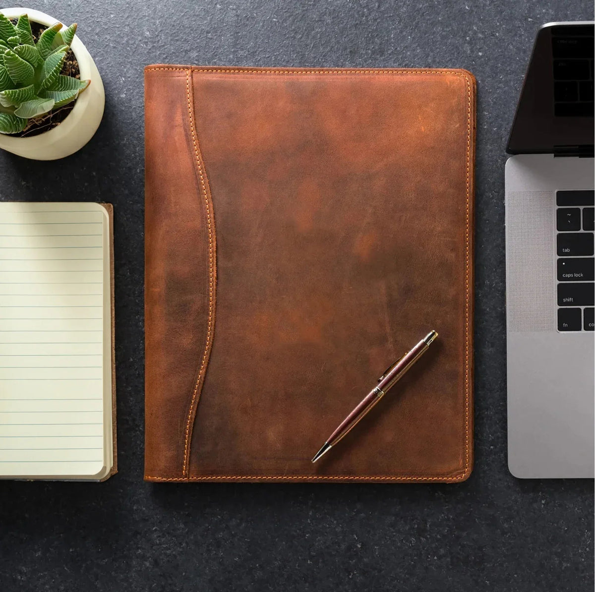Falit Full-Grain Leather Padfolio