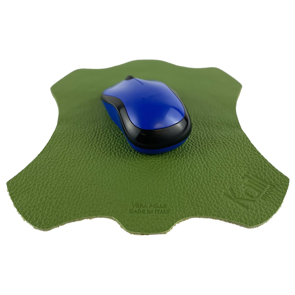 Italian Full-Grain Leather Mouse Pad – Green
