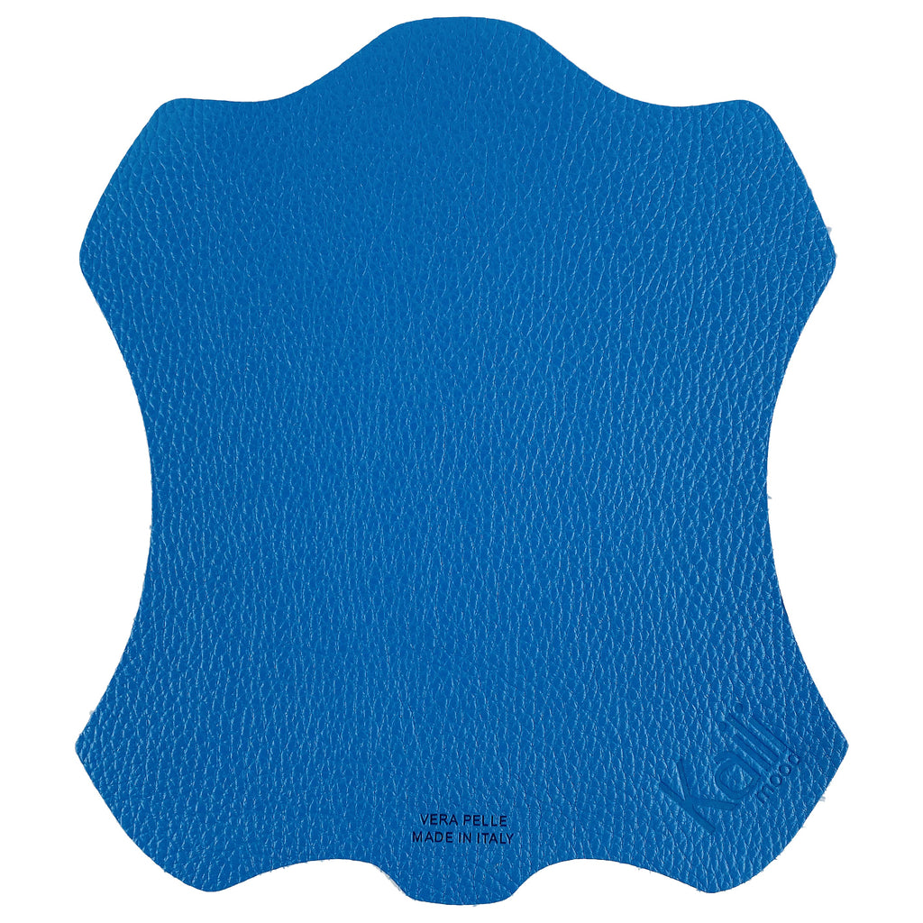 Italian Full-Grain Leather Mouse Pad – Light Blue