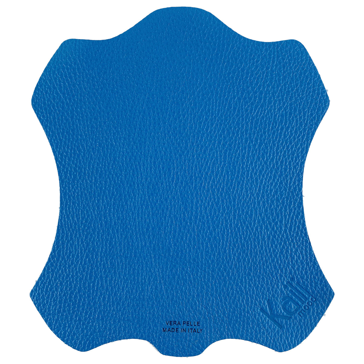 Italian Full-Grain Leather Mouse Pad – Light Blue