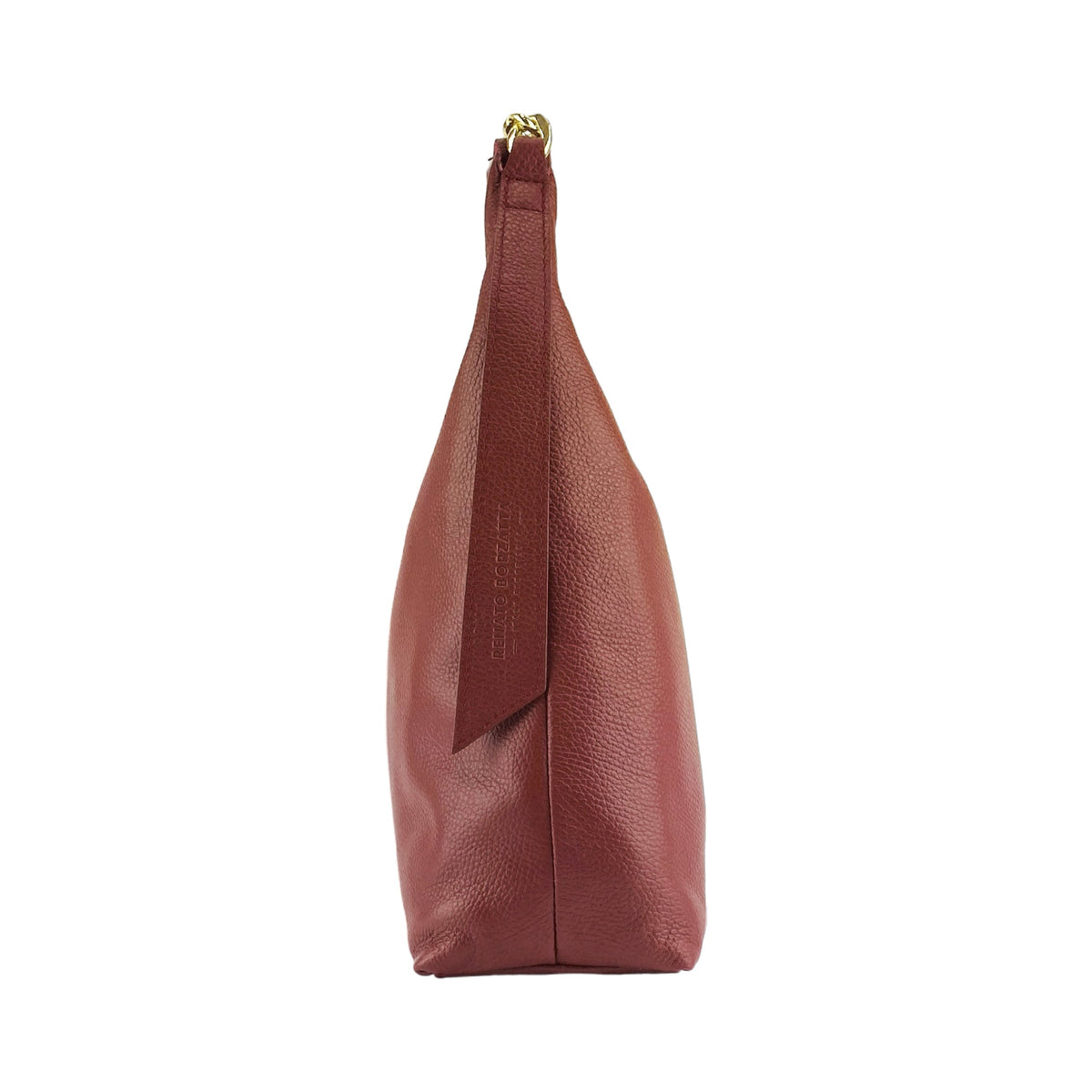 Women’s Italian Leather Shoulder Bag with Removable Strap – Ruby