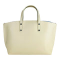 Beige Italian Leather Handbag