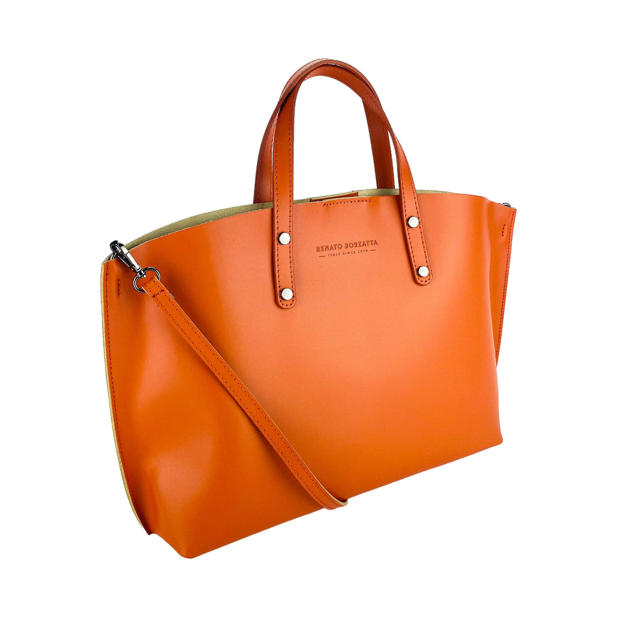 Paprika Italian Leather Handbag