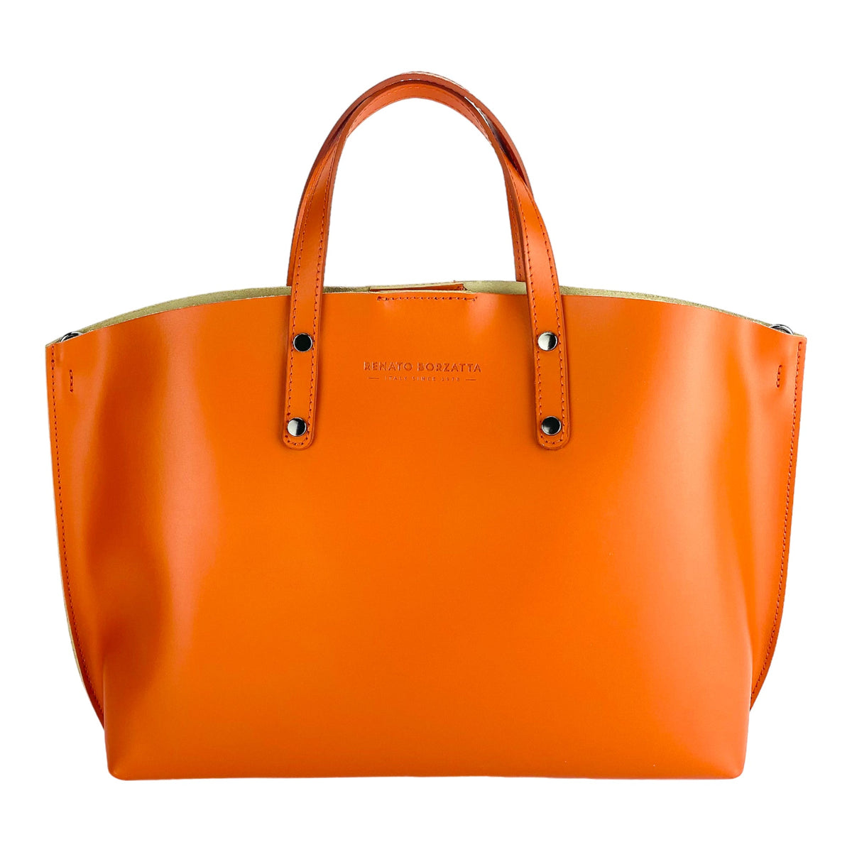 Paprika Italian Leather Handbag