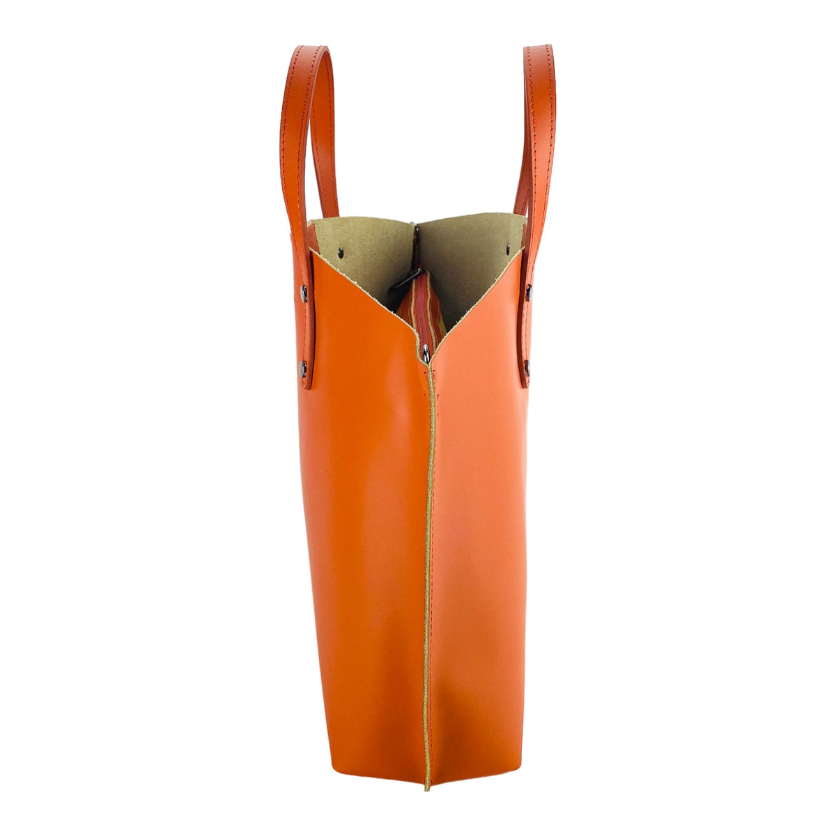 Paprika Italian Leather Handbag