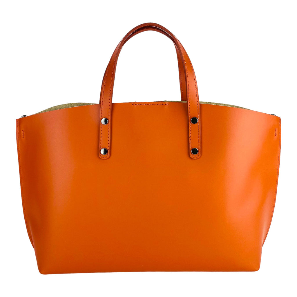 Paprika Italian Leather Handbag
