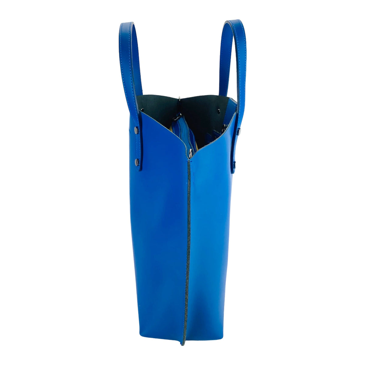 Royal Blue Italian Leather Handbag