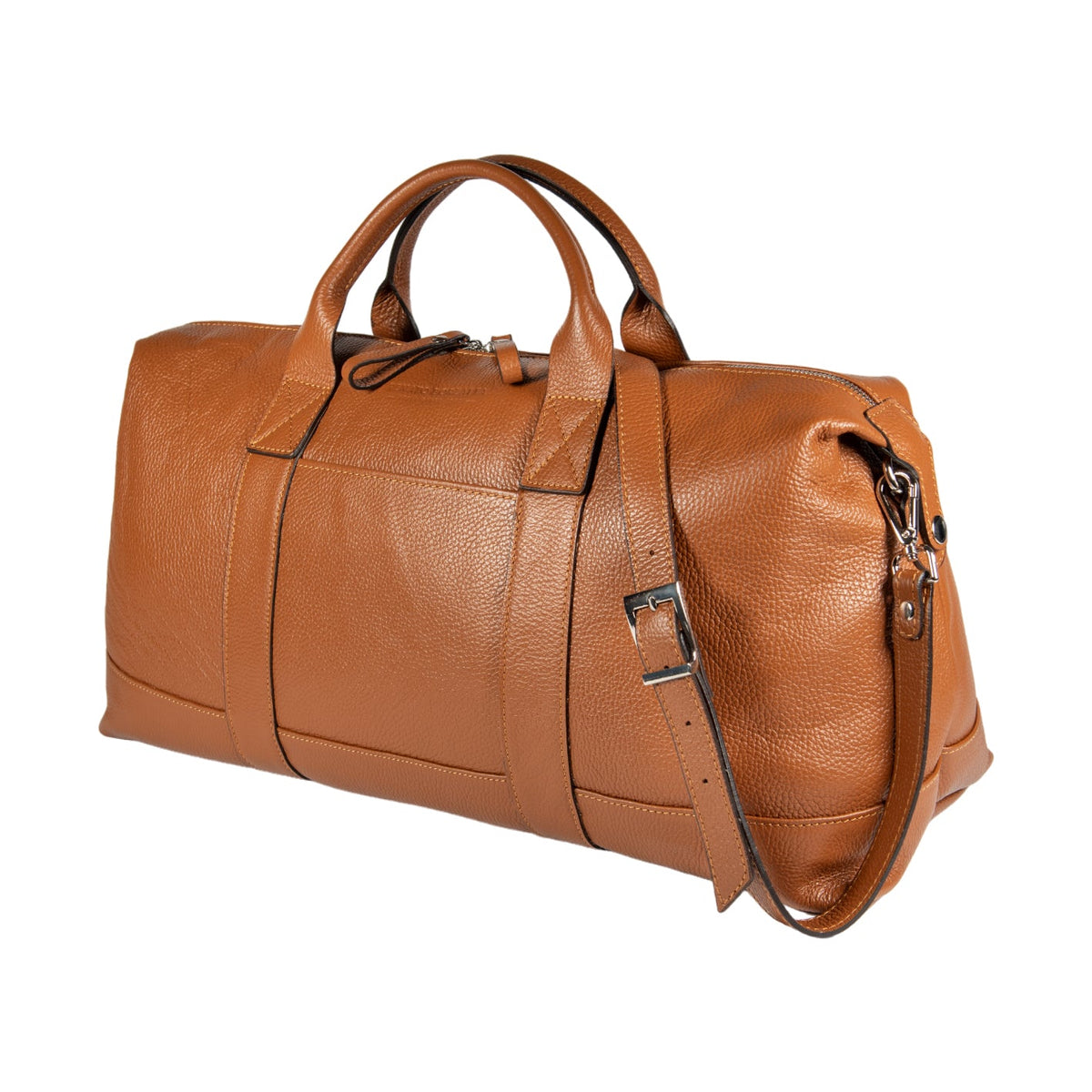 Italian Leather Travel Duffle with Removable Shoulder Strap – Cogn
