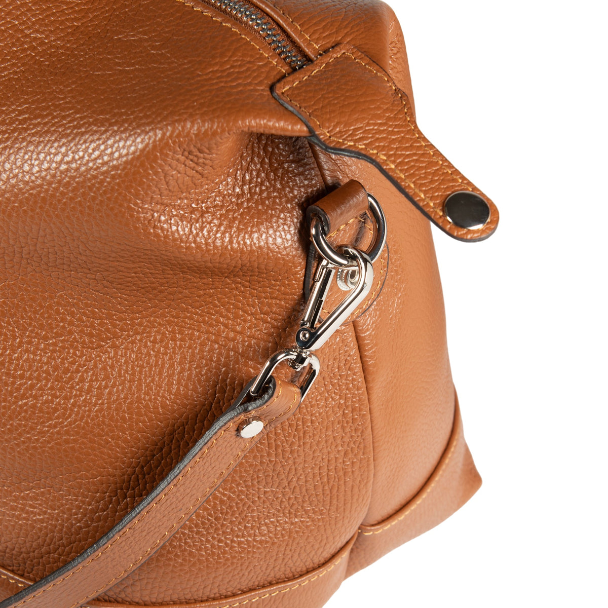 Italian Leather Travel Duffle with Removable Shoulder Strap – Cogn