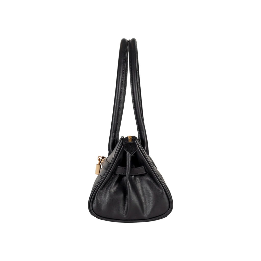 Arianna Women’s Italian Leather Shoulder Bag – Black