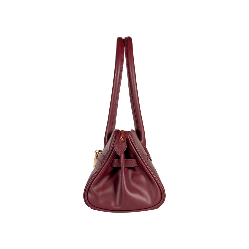 Arianna Women’s Italian Leather Shoulder Bag – Bordeaux