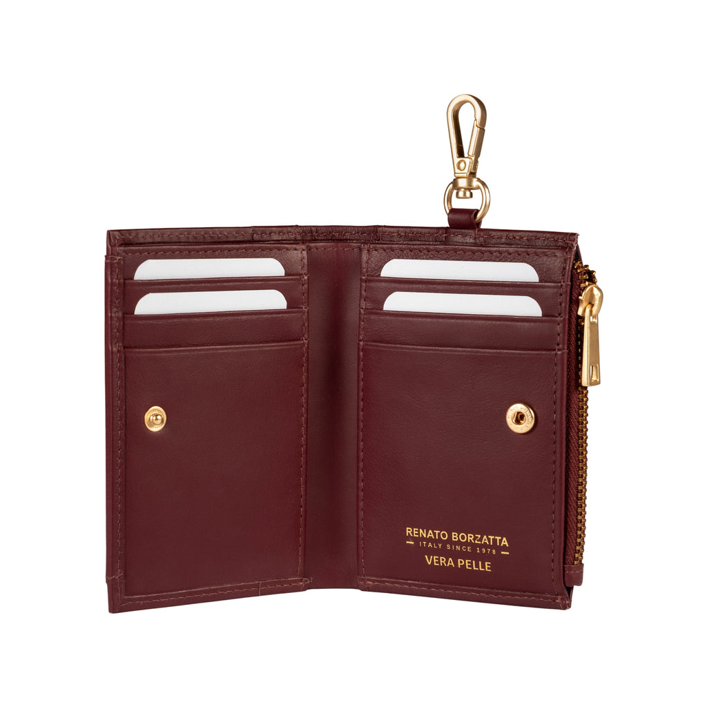 Women’s Italian Leather Wallet – Bordeau