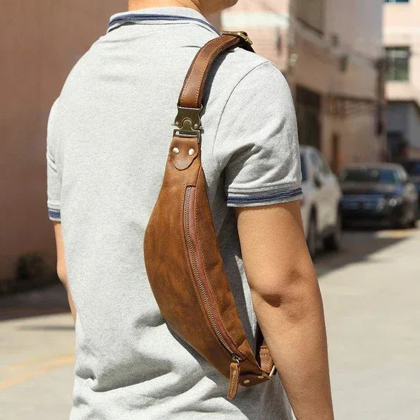 Wagner Full-Grain Leather Waist Bag