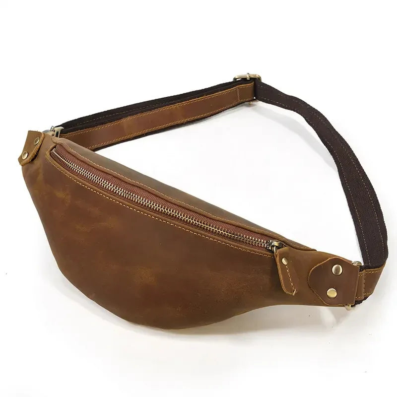 Wagner Full-Grain Leather Waist Bag
